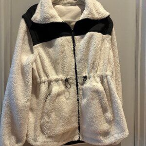 Oysho Off White Zip-up Jacket